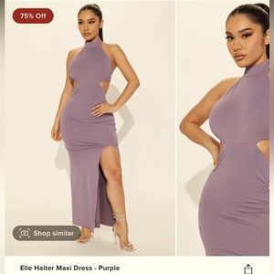 Halter maxi dress in XL